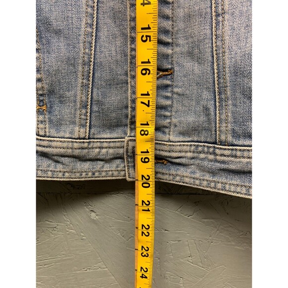 Talbots Jacket Women’s Blue Denim Jean Stretch Cotton Blend Classic Casual XS - Picture 9 of 10